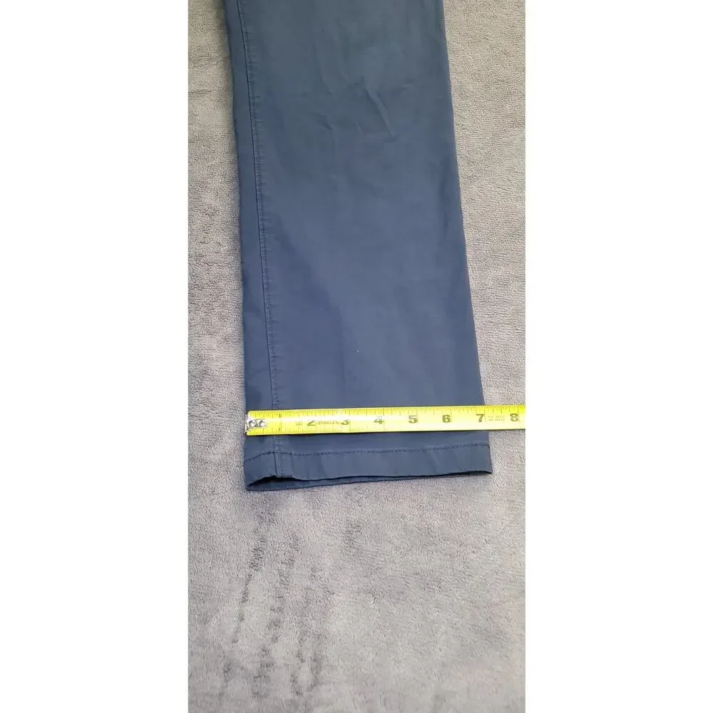 J. Crew Tech Pants Mens Size 34x30 Slim-Fit 484 Dark Blue C25-33
